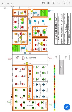 Anzeige eines Brandschutzplans