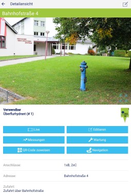 Detailansicht einer Wasserentnahmestelle