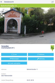 Detailansicht einer Wasserentnahmestelle