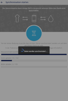 Synchronisation der Daten