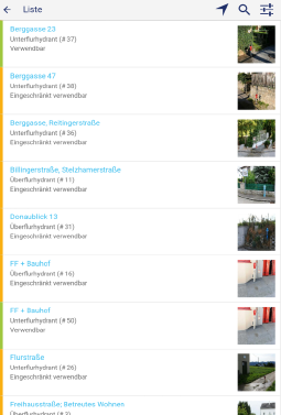 Listenansicht