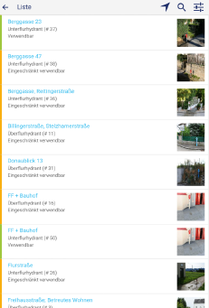 Listenansicht